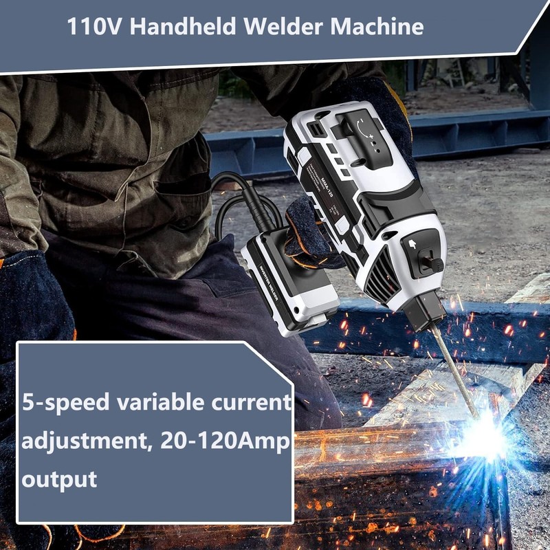 MIUPWULA Handheld Welder Machine, 110V Portable Welding Machine with IGBT