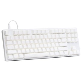 Drop ENTR Mechanical Tenleyless Keyboard, Anodized Aluminum Case, Silver/White