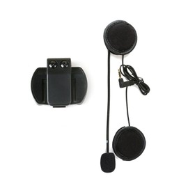 Mihono Motorcycle Headphone Microphone Chuck Set V4/v6 Spare Earphone Microphone for 4Riders/6Riders V4/V6 Compatible Income Headset & Clip Set with Stereo Speaker Microphone for Helmet