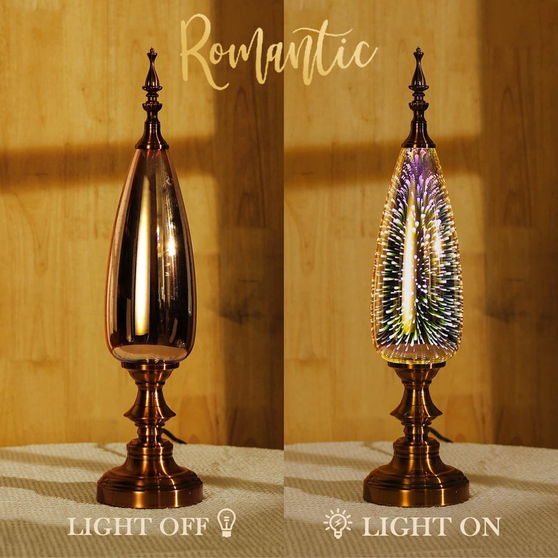 Porseme Table Lamp Decorative Turkish Arabian Desk Lamp with Handmade