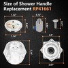 RP41661 Replacement Shower Faucet Handle for Delta and Peerless Single
