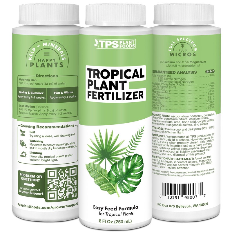 TPS NUTRIENTS Tropical Plant Fertilizer for All Tropical Indoor and