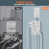 TerHavn Extension electrica Ultra Corta 0.025M y Regleta Multicontacto con