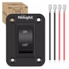 Nilight ON-Off Switch Panel 4 PIN DPST Toggle Switch Panel