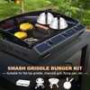 6 Inch Griddle Basting Covers & Smash Burger Press (2