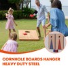 2 Pcs Cornhole Board Hanger Wall Mount, Heavy Duty Cornhole