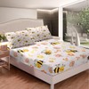 Cute Bee Bed Sheet Set Full Size Honeybee Kids Bedding