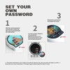 UP Security Small Combination Lock for Luggage, Cable Lock with