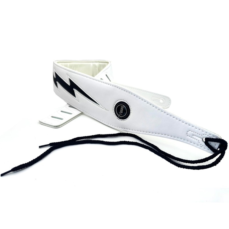 YUEKO Cool Lightning Pattern Flame Guitar Strap for Electric Guitar