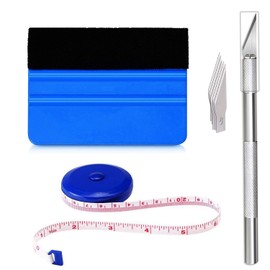 Ewrap Vinyl Wrap Tools Window Tint Film Kit Wallpaper Kit with Felt Edge Vinyl Squeegee, Tape Measure, Trimmer, for Installing Car Vinyl&Film, Craft Vinyl, Wallpaper
