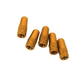 Namvo 5pcs Bicycle Presta Wheel Rims Tyre Stem Air Valve Caps Dust Cover - Yellow