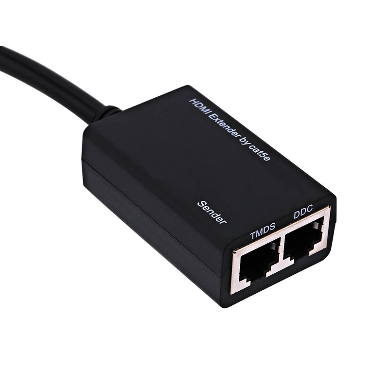 30M HDMI Extender Repeater by CAT5e, Sender + Receiver, TMDS