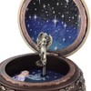 Vintage Music Box with 12 Constellations Rotating Goddess Twinkling LED