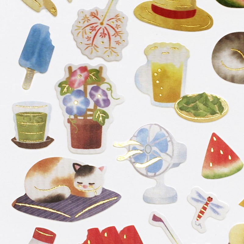 Summer Iro Japanese Style Sticker [Variety] Sticker Japanese Style Summer