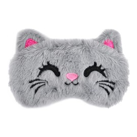 Hoxfly Eye Mask for Sleeping, 3D Cute Animals Novelty Blindfold, Lint Cartoon Eye Mask, Eye Mask for Sleeping Annimal for Travel, Nap