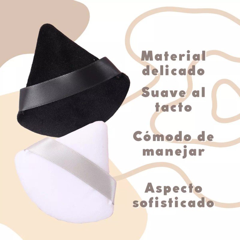 Universo en Linea Set Esponjas Puffs Blender Polvo Triángulo Maquillaje