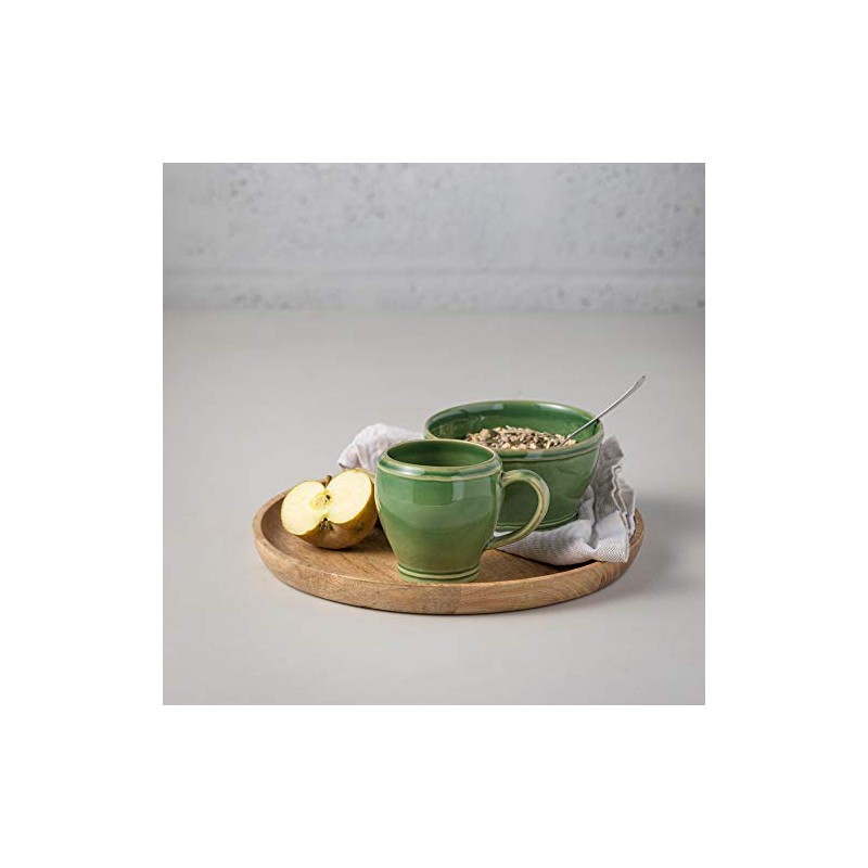 Casafina Ceramic Stoneware 14 oz. Mug - Fontana Collection, Forest