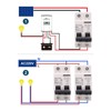 AC DC Circuit Breaker 2P 25A 400V DIN Rail Mount