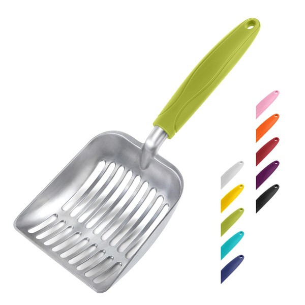 WePet Cat Litter Scoop, Aluminum Alloy Sifter, Kitty Metal Scooper,