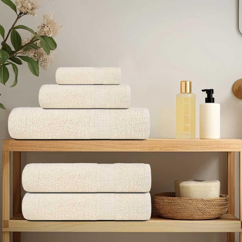 vidaXL Hand Towels Cream 50 x 100 cm 360 g/m²