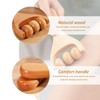 3-teiliges Rollenmassagegerät, Holzroller-Kugelmassagegerät, Beinmuskel-Entspannungsgerät, Muskelmassagegerät, geeignet für Erwachsene
