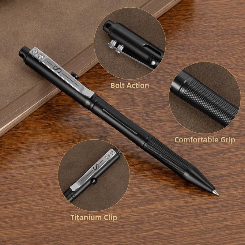 SMOOTHERPRO Stainless Steel Bolt Action Pen Compatible with Pilot G2