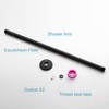 OFFO Shower Arm with Flange, 24 in Ceiling Mount Replacement