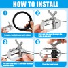 Pool Cover Cable and Winch Kit 100 Ft Heavy-Duty Pool