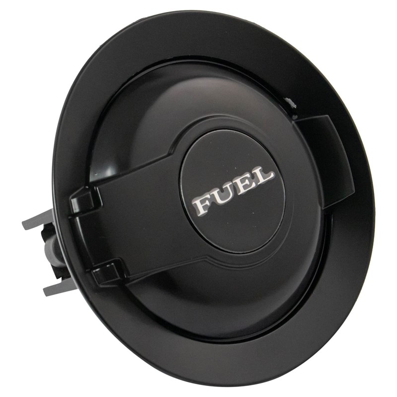 TRQ Fuel Gas Door Assembly Matte Black Compatible with 08-19