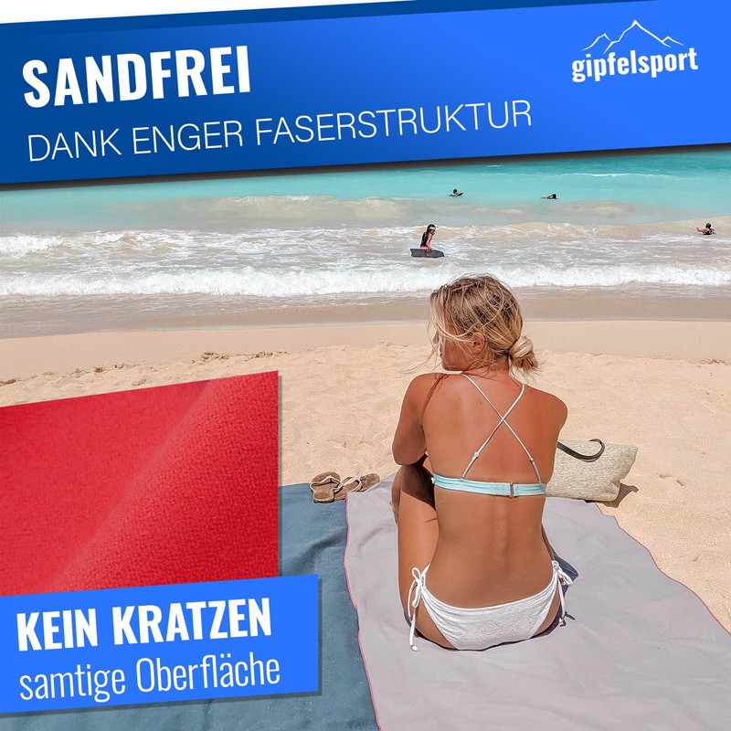 gipfelsport Microfibre Towel | 12 - Red | L(140x70cm)