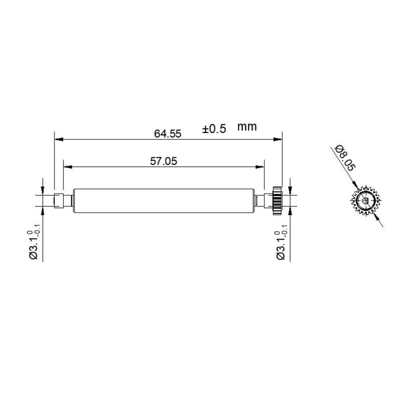 Printer Roller for Clover Flex Printer Roller Thermal Printer, Pack