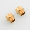 Tecmolog 2 Pcs BSP to NPT Adapter Brass G1/2 Female
