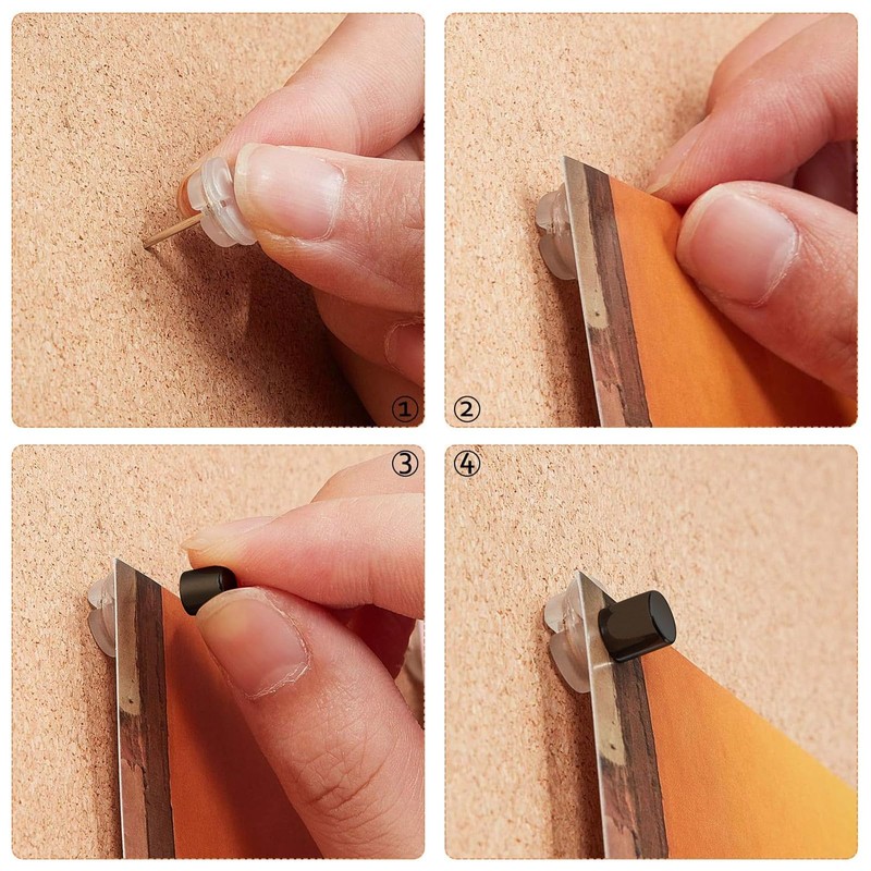 Outus 50 Sets Magnetic Push Pin Magnet Thumb Tack Poster
