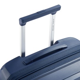 DELSEY Paris Dune Hardside Expandable Luggage with Spinner Wheels, Navy Blue, Checked-Medium 25 Inch