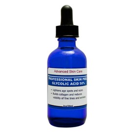 Glycolic acid 50% Chemical Peel 100% Pure! Acne-Scars-Wrinkles, anti aging  2.oz