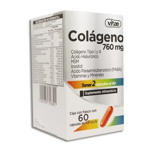 Colágeno Tipo 1 Y 3 / Vitaminas Y Minerales C/60