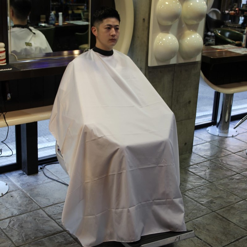 GRIMSTEADS Cutting Cape for Barber Barber Cutting Cloth (Vintage Stripes)