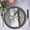 Brown Placemats Set of 4 Round Braided Placemats Plastic Woven