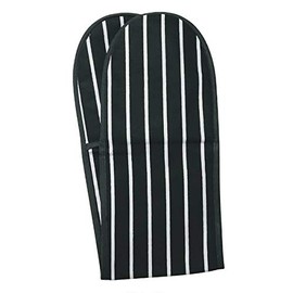 Dexam 16160232 Classic Butcher's Stripe, Double Oven Glove, Slate Grey, 86x 19