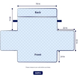 Subrtex Sofa Slipcover Reversible Sofa Cover Couch Cover Furniture Protector with Elastic Straps in Livingroom Non-Slip Washable Couch Chair for Pets Kids Children (Sofa, Turquoise)