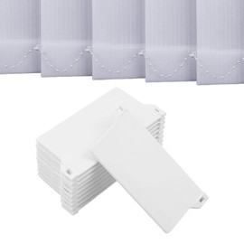 Pack of 10 Slat Curtain Weighted Plates Replacement Part, 127 mm Replacement Slats for Slat Curtain, White Slats Weights Vertical Blind, Weight Slats for Vertical Blinds