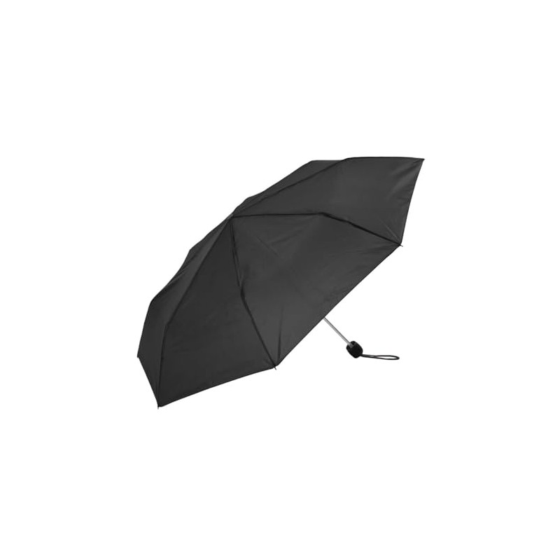 Unisex Compact Black Umbrella for Ladies Womens and Men Walking