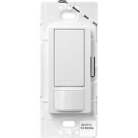 Lutron Maestro Dual Voltage Vacancy Sensor switch, 6-Amp, Single-Pole, White