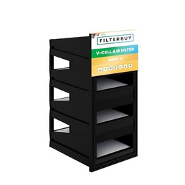 Filterbuy 12x24x12 4V-Cell Air Filter MERV 11 HVAC Replacement (1-Pack)