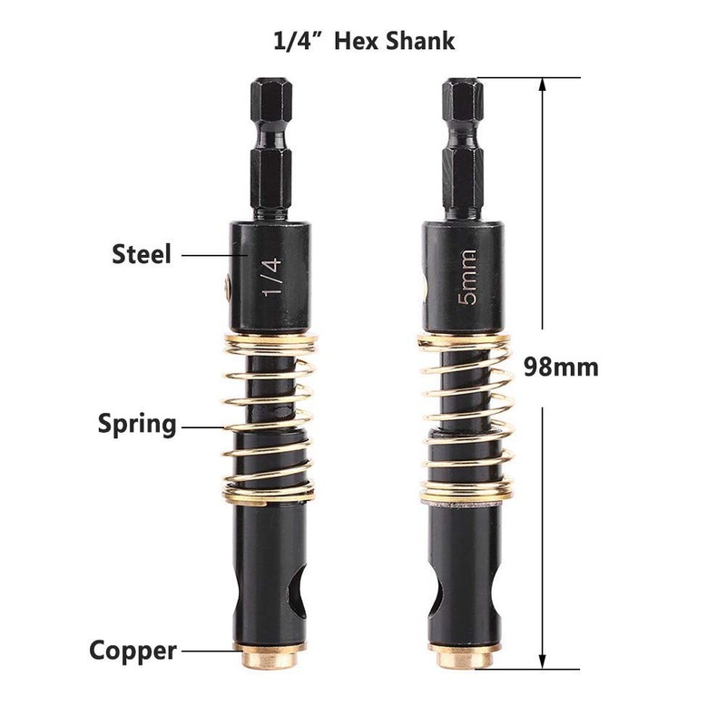 5mm 1/4" Black Hinge 5mm drill bit shelf pin jig