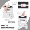 ACKO Folding Step Stool - 13" Height Premium Heavy Duty