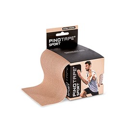 Pinotape Sport Kinesiology Tape XXL 10 cm x 5 m Light Beige Skin Colour Pack of 2