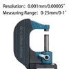 Beslands Digital Micrometer 0-1" / 0-25mm Electronic Display Gauge Resolution