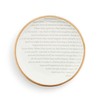 DEMDACO Inspired Everyday Collection Remembrance Round White with Raw Clay