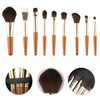 Bojueshaw 9pcs Makeup Brushes Set,Mini Cosmetic Brushes,Portable Travel Make Up